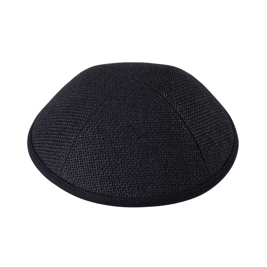 IKIPPAH DARK BURLAP YARMULKE 4 Panel