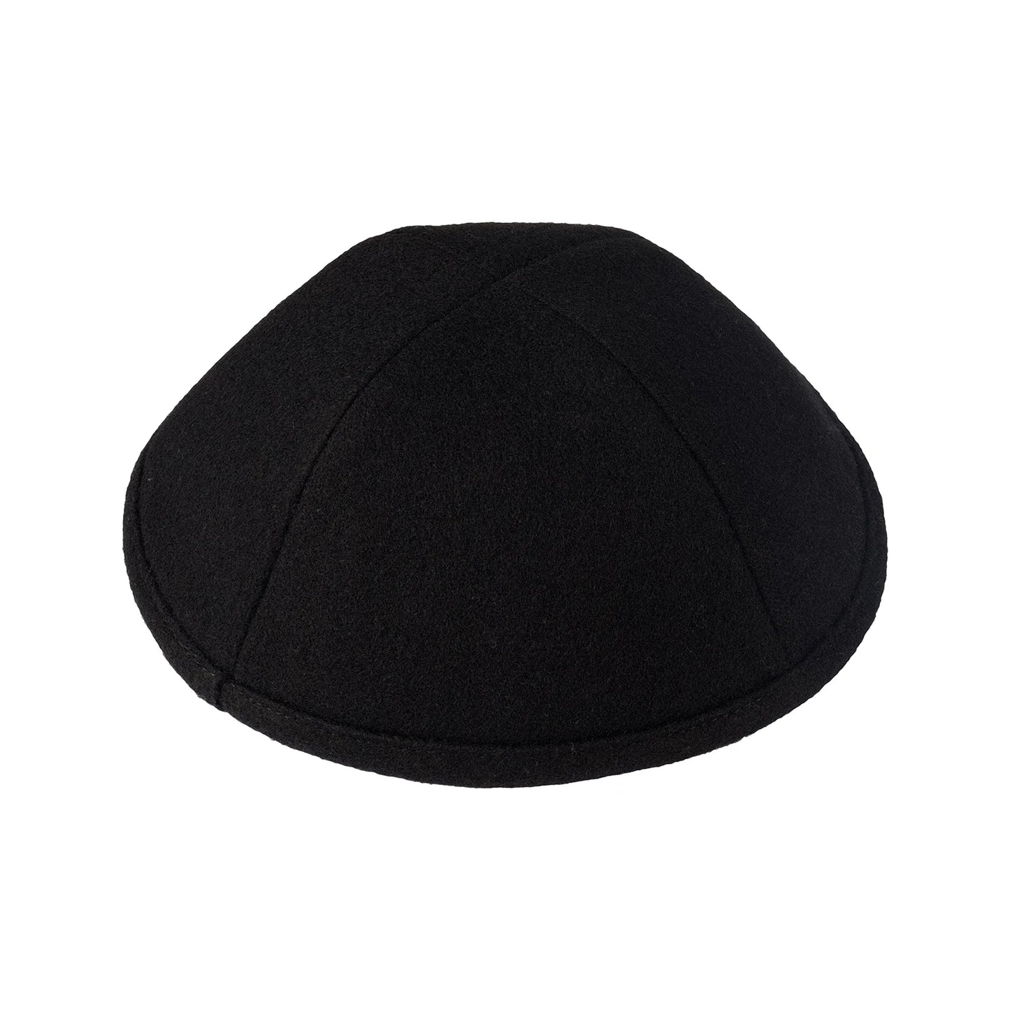 IKIPPAH SOLID WOOL YARMULKE Black