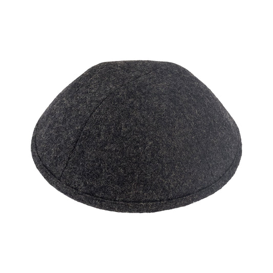 iKippah Dark Gray Wool Yarmulka
