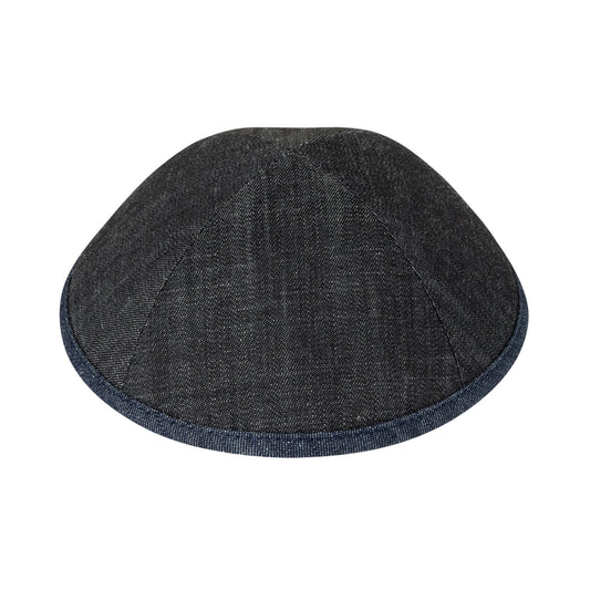 iKippah Dark Denim with Navy Denim Rim