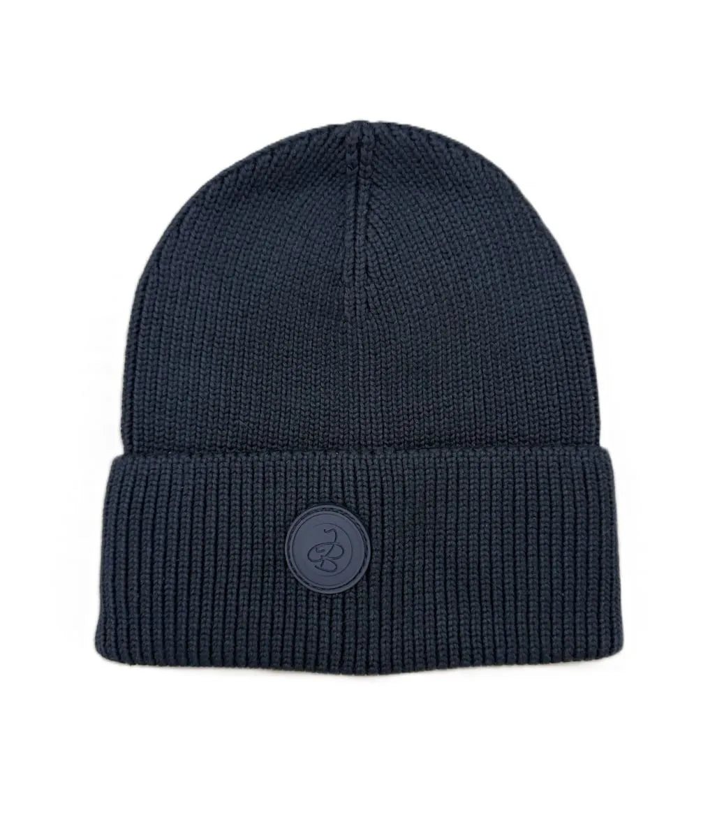 Jelly Bean Rubber Logo Knit Cuff Beanie