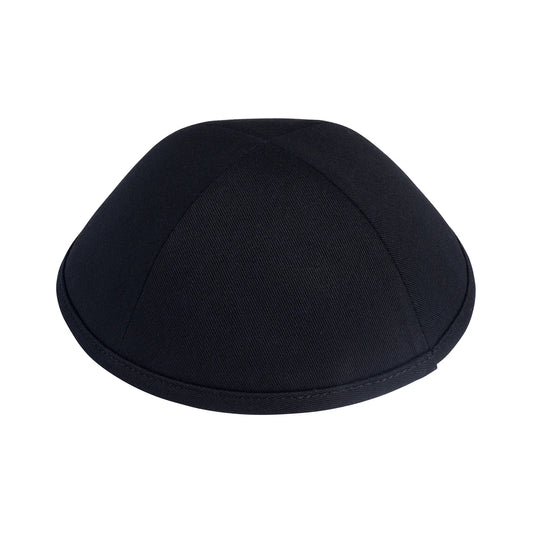 iKippah Black Cotton Yarmulke 4 Panel