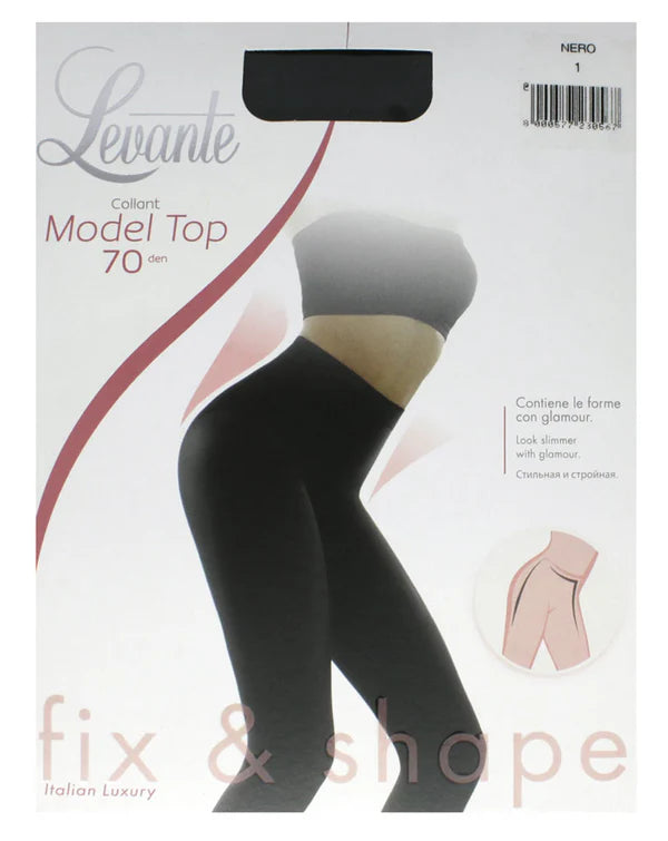 Levante Model Top 70 Denier Control Top Opaque Tights